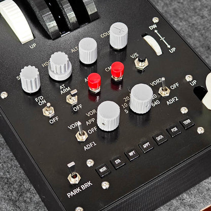 Dual-Throttle Axis Flight Simulator Throttle-Quadrant with Reverse Thrust Switch for MSFS2020, Windows PC - Compatible with PMDG 73x-800/900