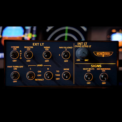 Rowsfire A103 V3.0 A32X/A31X/A350/XECAM HOME COCKPIT Landing Gear Indicator Integrated Panel for MSFS 2020/2024 - Compatible with Fenix, FBW & ini