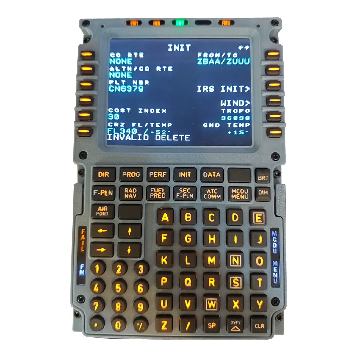 D110 A32X MCDU Home Cockpit Panel