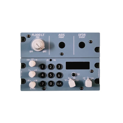 A113 1:1 Scale TACS+CKPT-LT+DFOR Integrated Panel – Aluminum Build, Backlit, Rail-Mount Ready for MSFS 2020/2024 & X-Plane – Compatible with Fenix, FBW, Inibuilds, Toliss