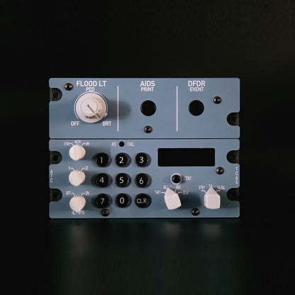 A113 1:1 Scale TACS+CKPT-LT+DFOR Integrated Panel – Aluminum Build, Backlit, Rail-Mount Ready for MSFS 2020/2024 & X-Plane – Compatible with Fenix, FBW, Inibuilds, Toliss