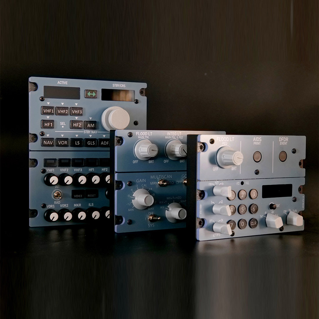 A113 1:1 Scale TACS+CKPT-LT+DFOR Integrated Panel – Aluminum Build, Backlit, Rail-Mount Ready for MSFS 2020/2024 & X-Plane – Compatible with Fenix, FBW, Inibuilds, Toliss