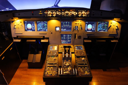 A220 A32X 1:1 Scale Wooden MIP, FCU & EFIS Stand with Glare Shield