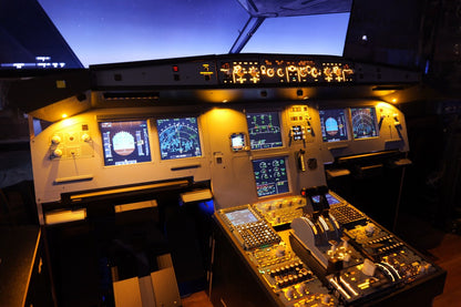 A220 A32X 1:1 Scale Wooden MIP, FCU & EFIS Stand with Glare Shield