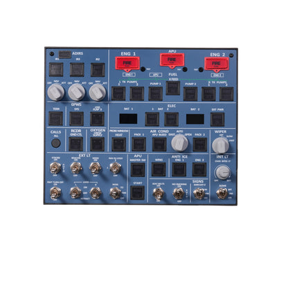 A107 v3.1 A32X Overhead Panel – Backlit, Metal, Tactile | For MSFS & Home Cockpits