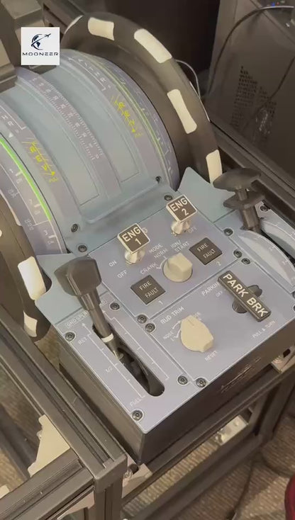 Hoowalt D107 V2.0 Metal Plate Lever Head Version A32X A31X A19X Motorized Throttle Cockpit Panel